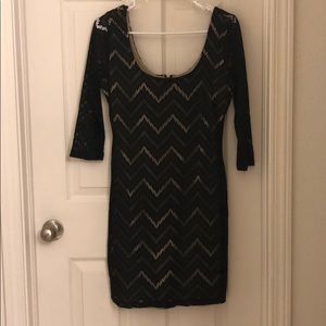 Black mini dress